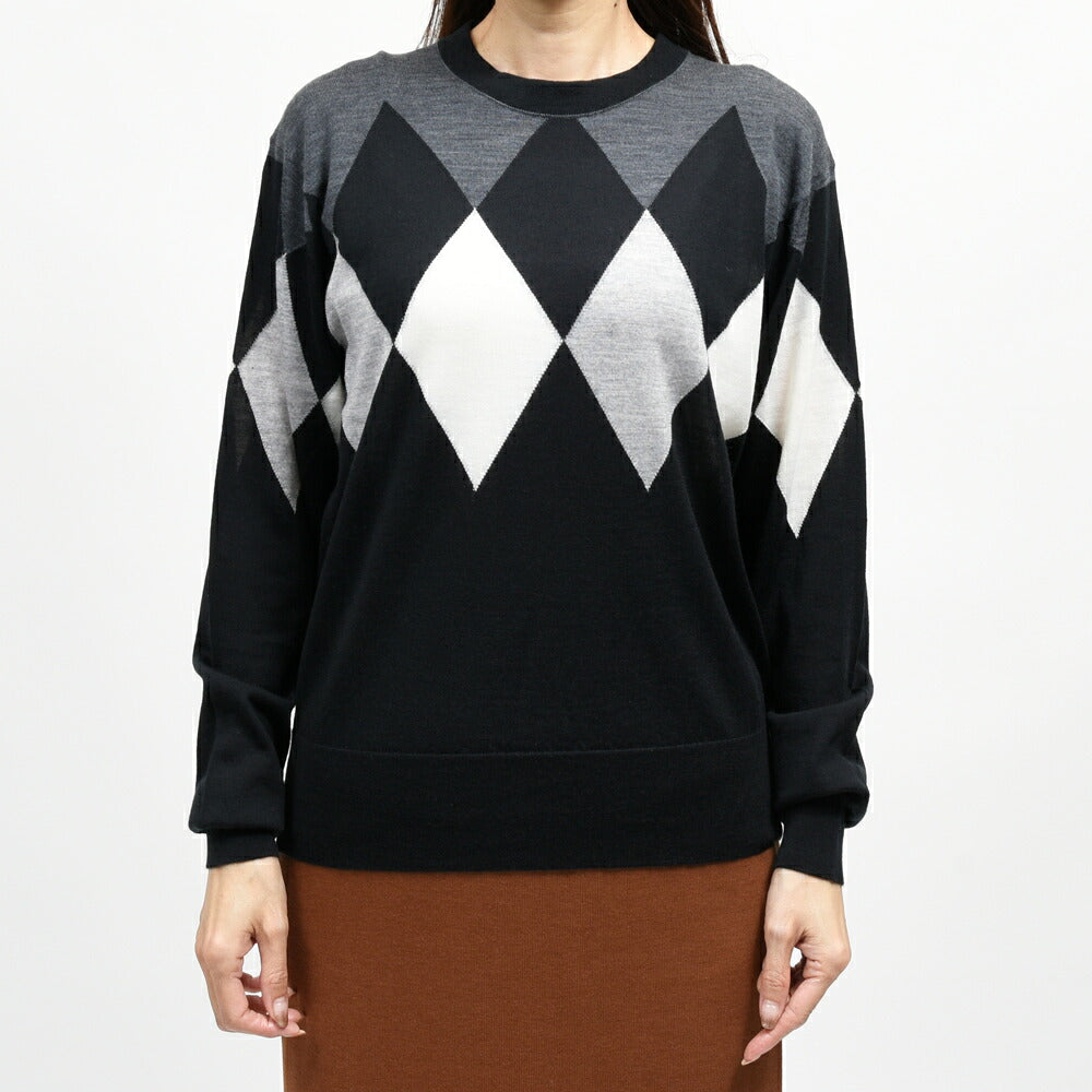 JOHN SMEDLEY(ジョンスメドレー) A4895 アーガイルニットプルオーバー 26066000030