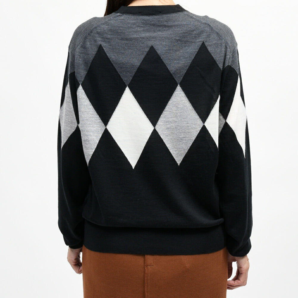 JOHN SMEDLEY(ジョンスメドレー) A4895 アーガイルニットプルオーバー 26066000030