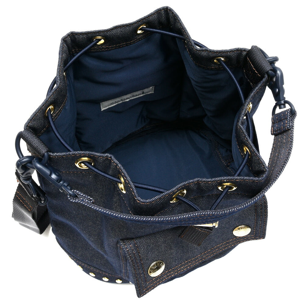 MACKINTOSH(マッキントッシュ)DRAWSTRING BUCKET STUDS DNM ドローストリングスタッズデニムバッグ 28462000005