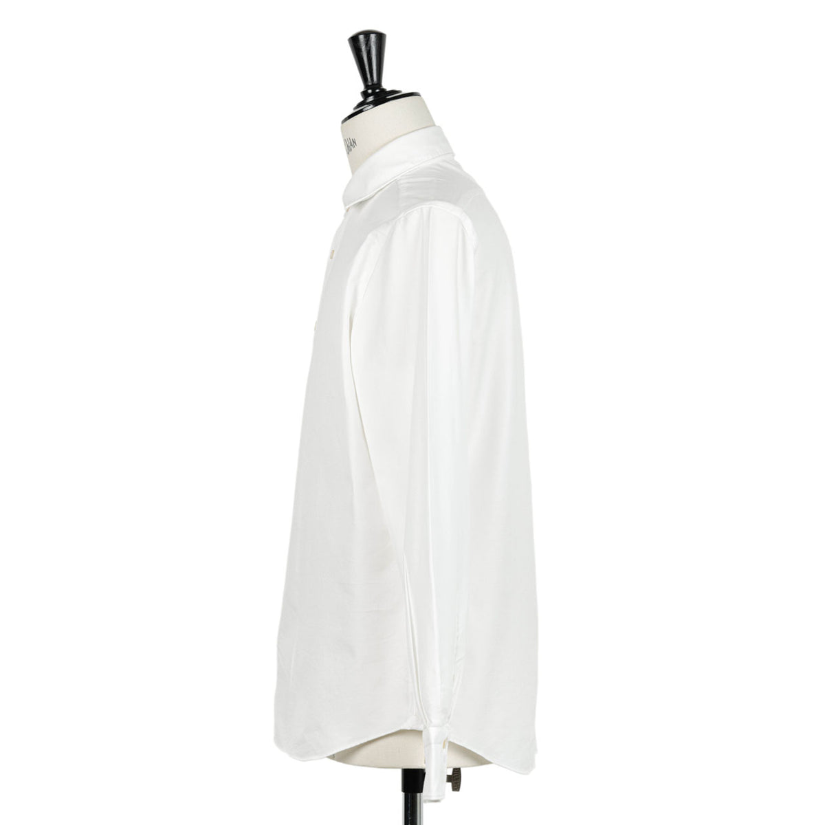 Finamore(フィナモレ) / LUIGI BALI コットン オックスフォード ワイドカラーシャツ 製品洗い/151056 C0765 01/WHITE
