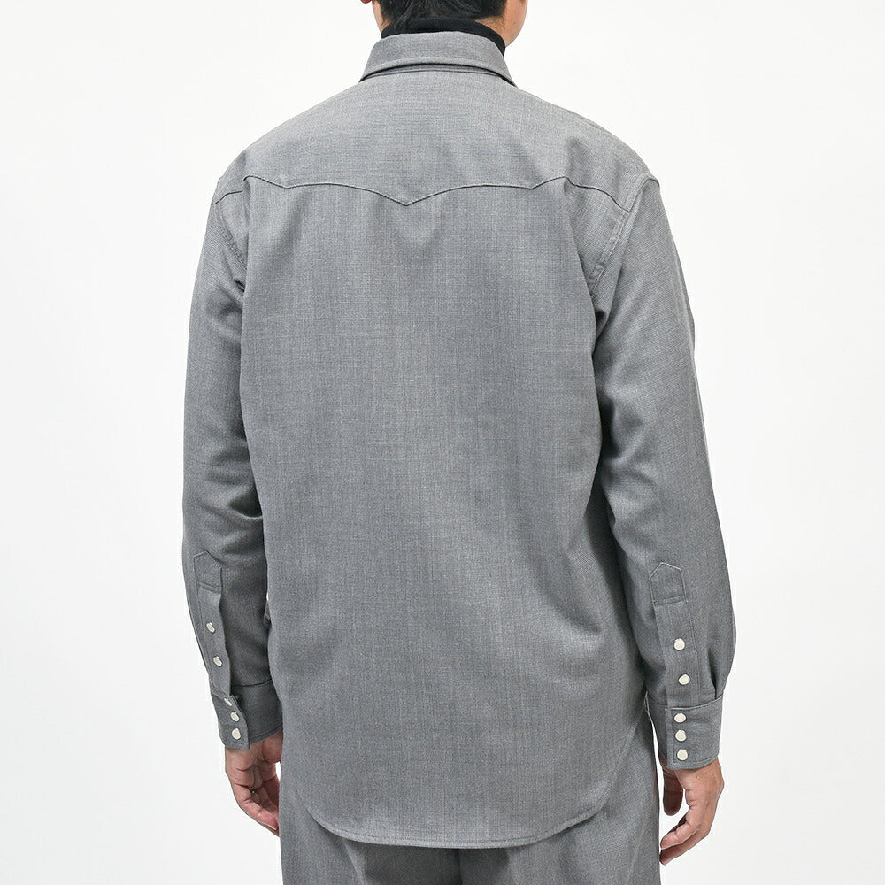 COHERENCE(コヒーレンス)ABIQUIU ウールツイル ROVER WOOL TWILL ウエスタンシャツ