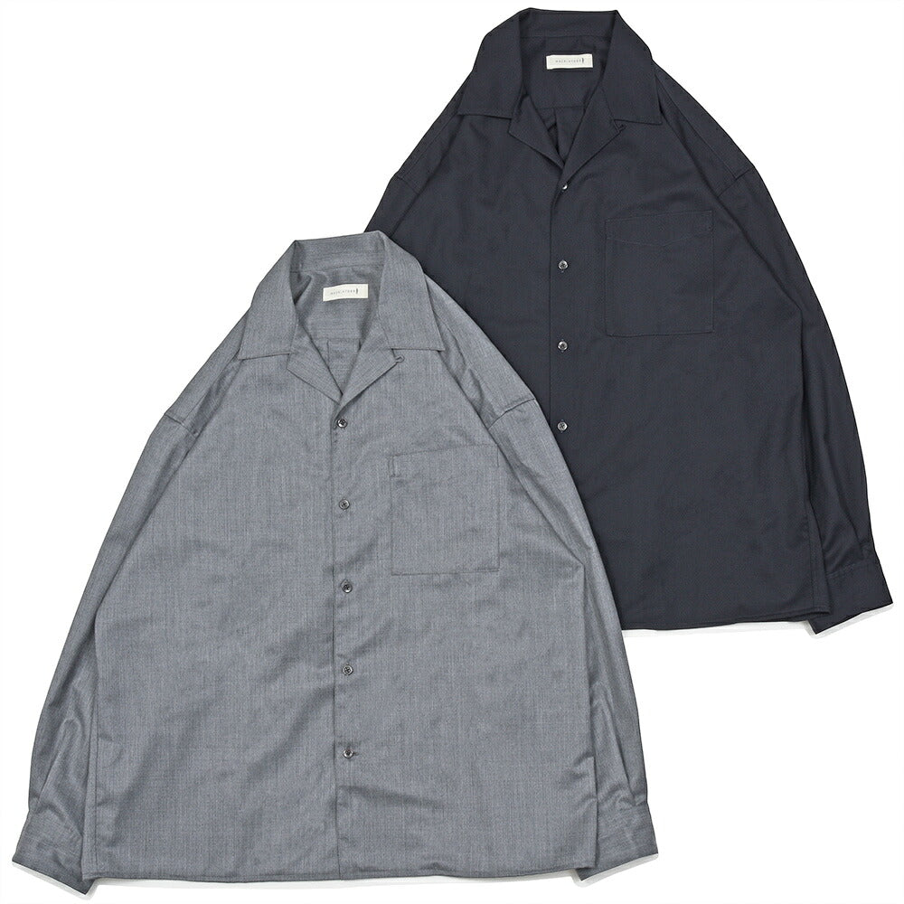MACKINTOSH(マッキントッシュ)HYNISH ウールギャバジン オープンカラーシャツ