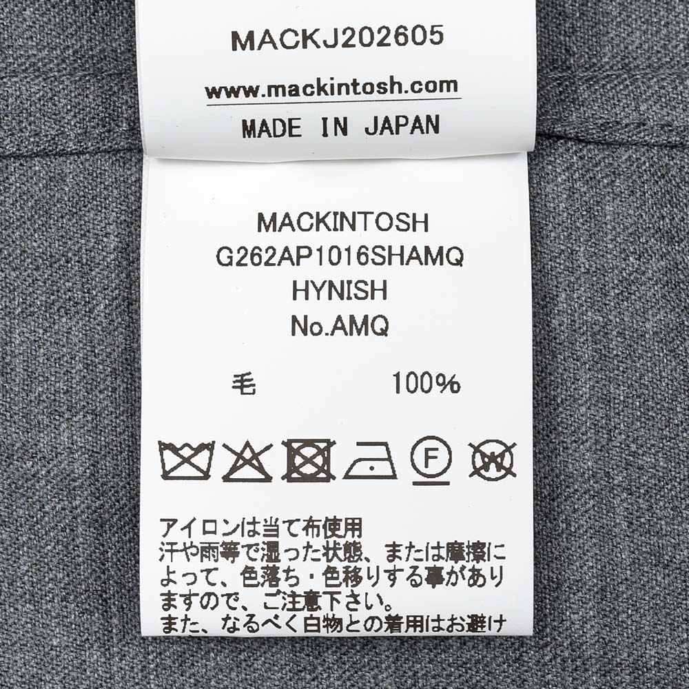 MACKINTOSH(マッキントッシュ)HYNISH ウールギャバジン オープンカラーシャツ