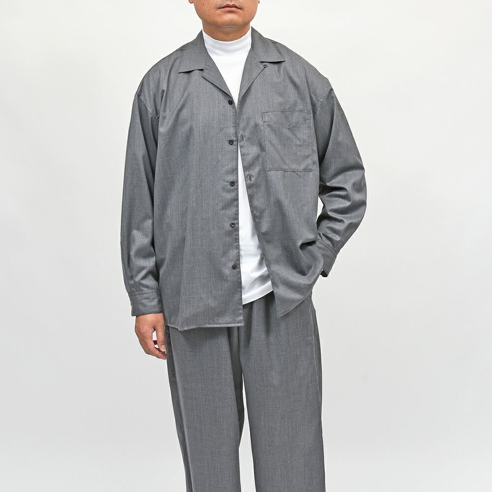MACKINTOSH(マッキントッシュ)HYNISH ウールギャバジン オープンカラーシャツ
