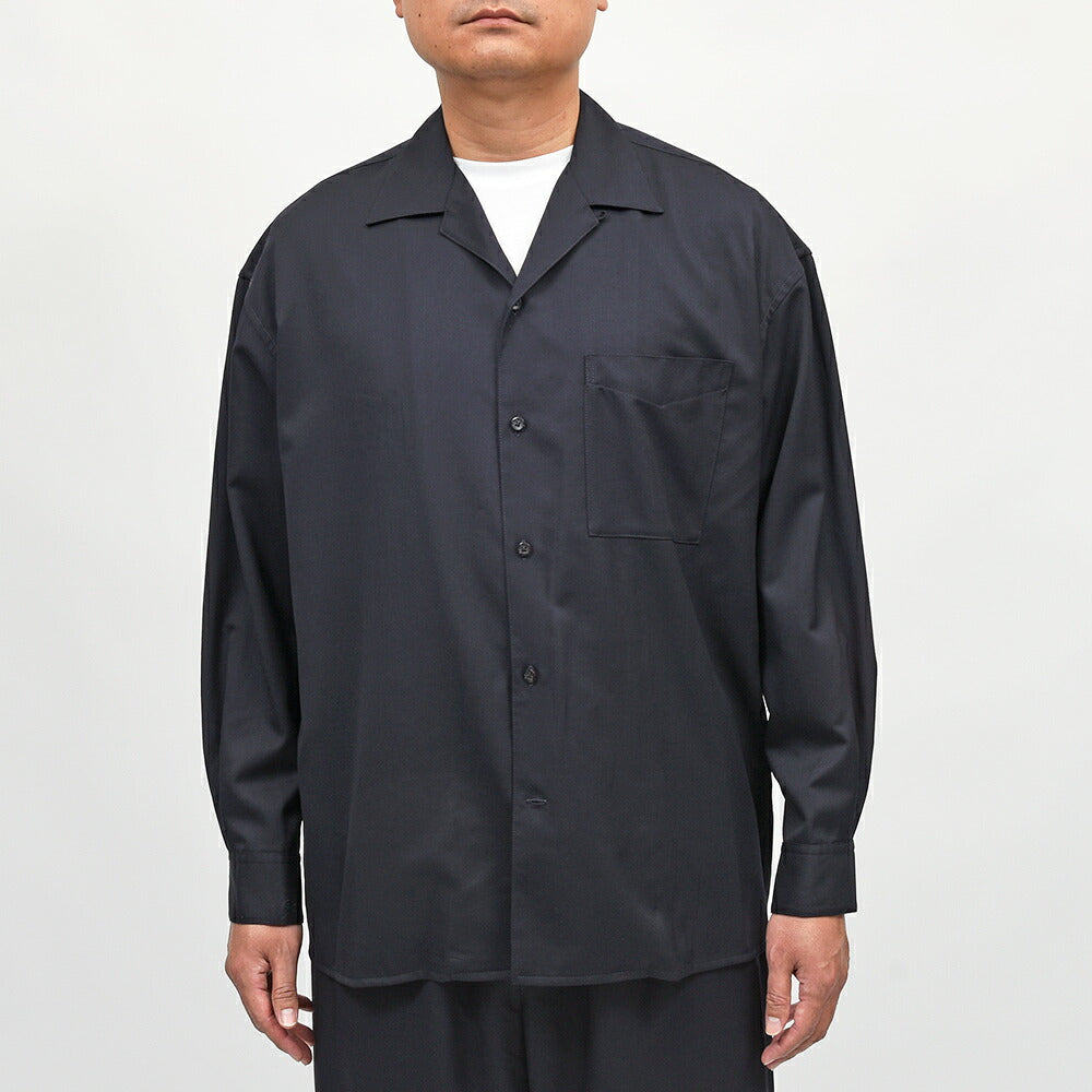 MACKINTOSH(マッキントッシュ)HYNISH ウールギャバジン オープンカラーシャツ