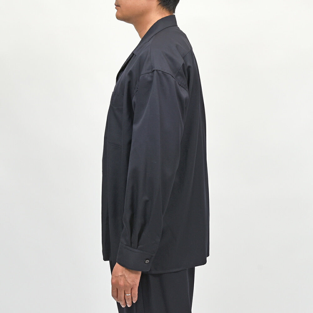 MACKINTOSH(マッキントッシュ)HYNISH ウールギャバジン オープンカラーシャツ
