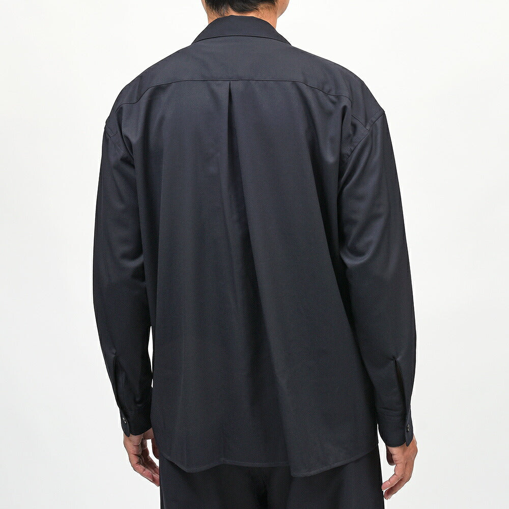 MACKINTOSH(マッキントッシュ)HYNISH ウールギャバジン オープンカラーシャツ