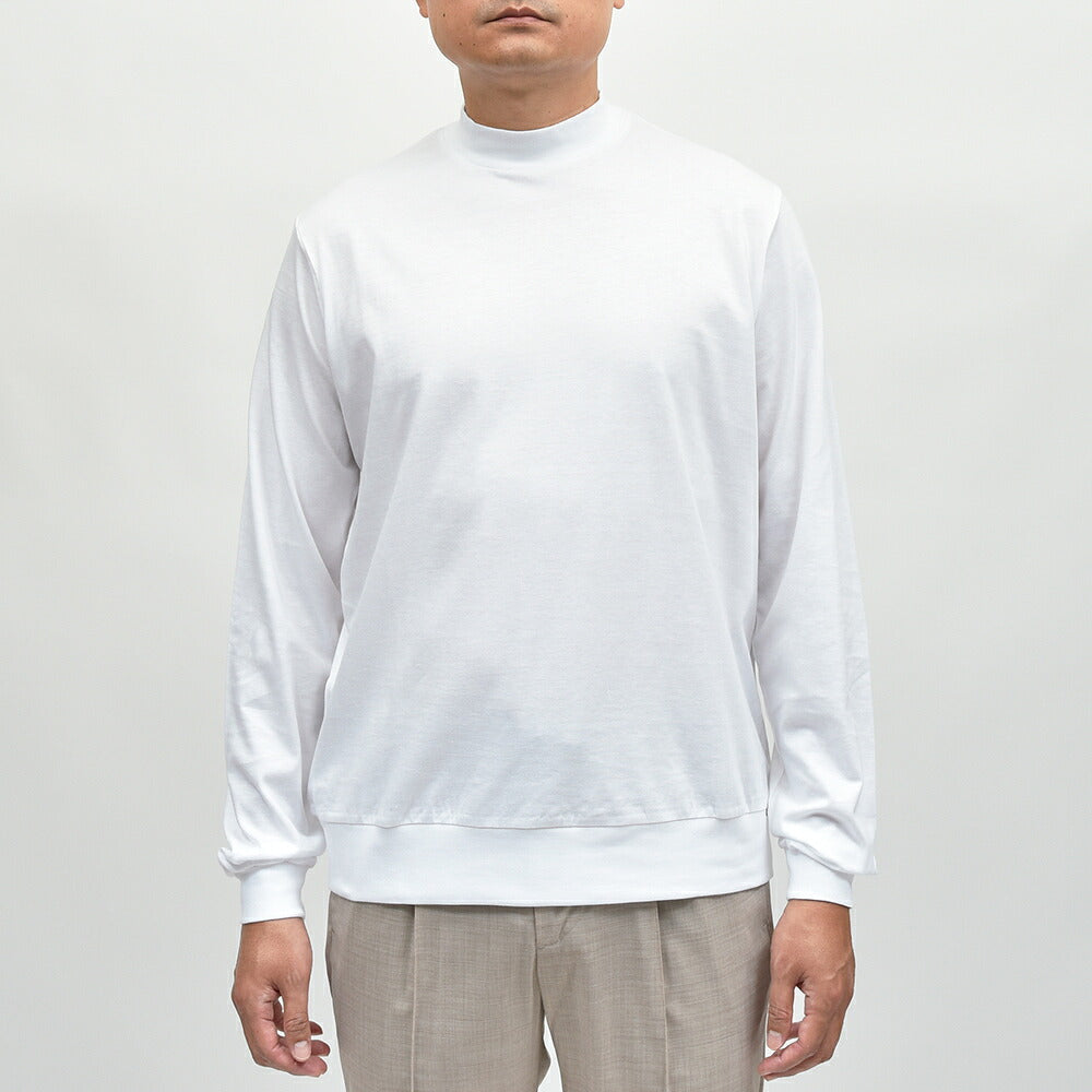 ANTICIPO(アンティーチポ)FIANO LUNGO スムースコットン モックネックカットソー