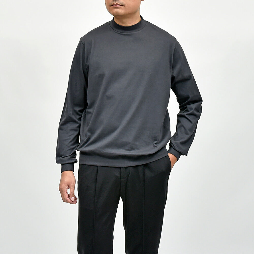 ANTICIPO(アンティーチポ)FIANO LUNGO スムースコットン モックネックカットソー