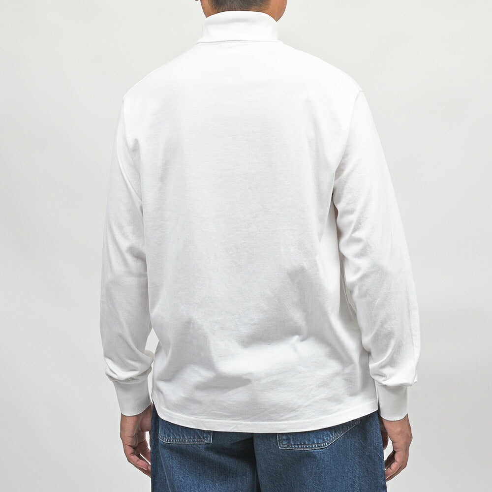 Yonetomi(ヨネトミ)NEW BASIC GARMENT DYED T-SHIRT コットン ガーメントダイ タートルネックカットソー