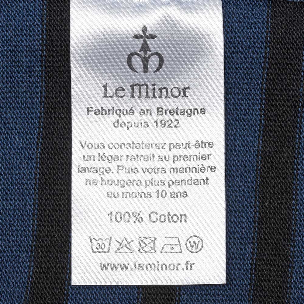Le Minor(ル ミノア)コットン ボーダー クルーネックカットソー 61161H