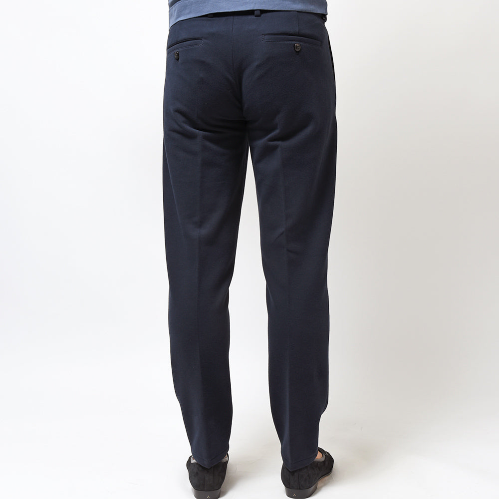 CIRCOLO 1901 チルコロ1901 コットン ストレッチ カシミヤタッチジャージー セットアップ対応 ドローコード 1プリーツ パンツ