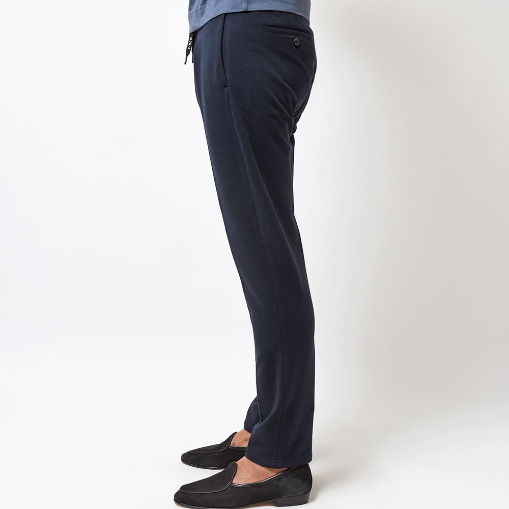 CIRCOLO 1901 チルコロ1901 コットン ストレッチ カシミヤタッチジャージー セットアップ対応 ドローコード 1プリーツ パンツ