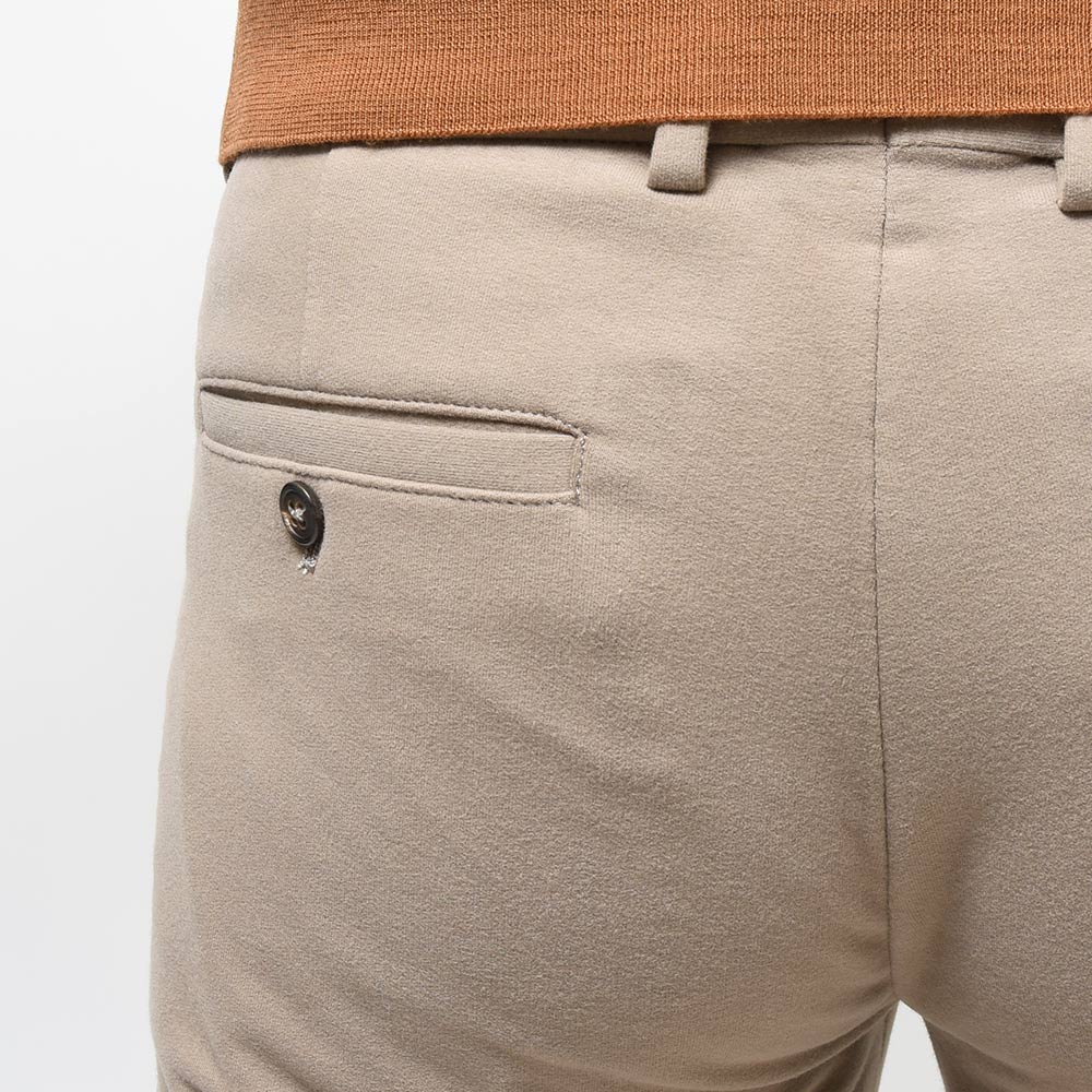 CIRCOLO 1901 チルコロ1901 コットン ストレッチ カシミヤタッチジャージー セットアップ対応 ドローコード 1プリーツ パンツ