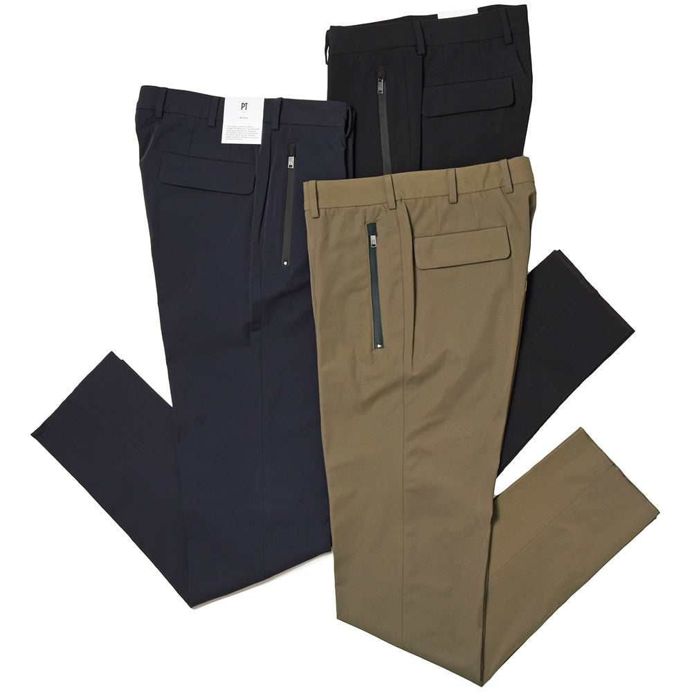 PT TORINO ピーティー トリノ Active コットン ナイロン ストレッチ ノープリーツ パンツ LAMDA