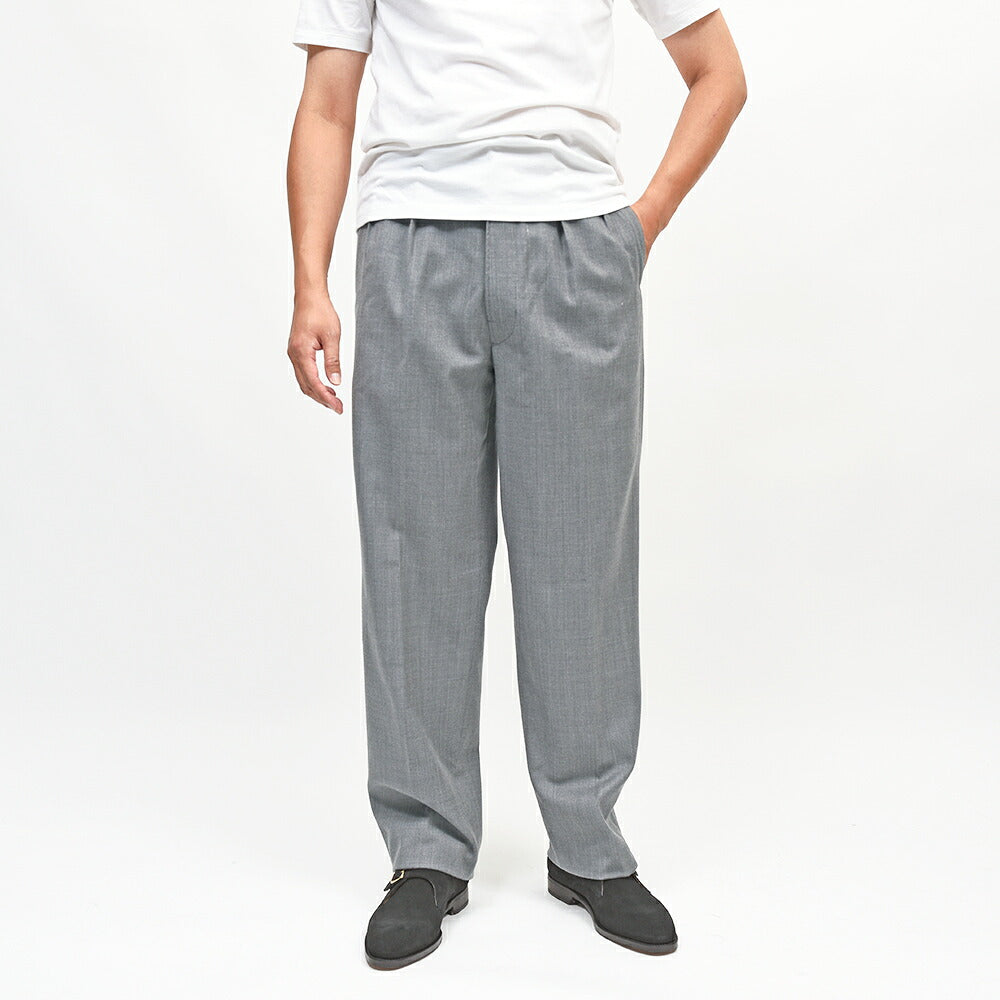COHERENCE(コヒーレンス)NICOLAS ウールツイル ROVER WOOL TWILL 2プリーツトラウザーズ