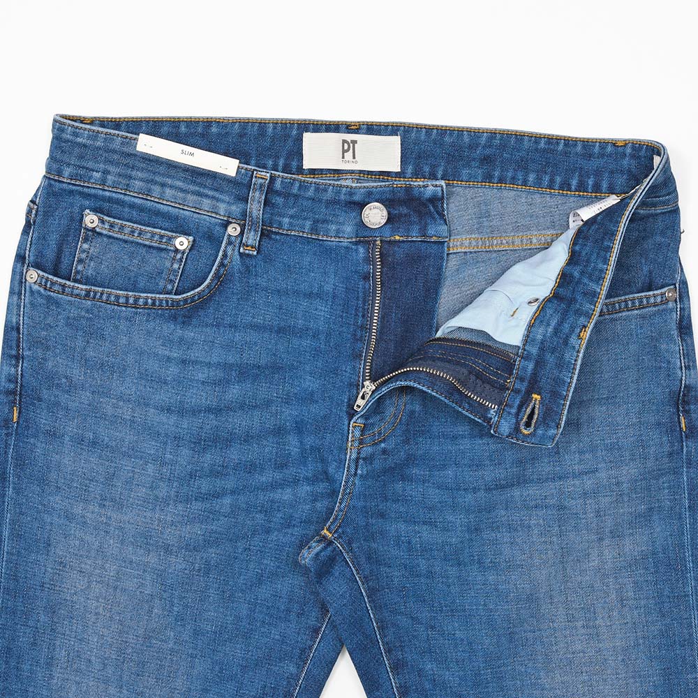 PT TORINO DENIM(ピーティートリノデニム)SAMBA コットンポリエステル ストレッチ スリムテーパードデニムパンツ/CA5940