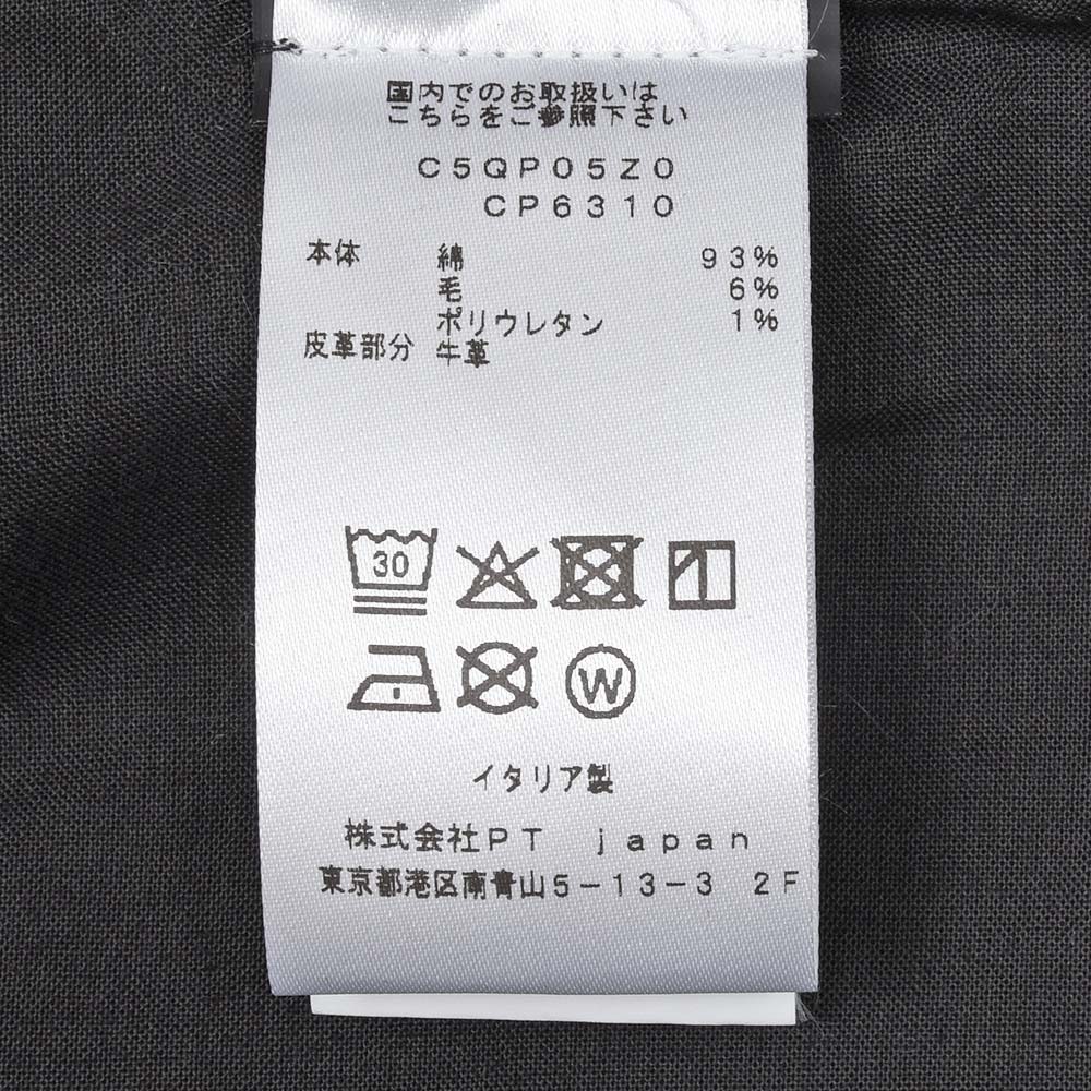 PT TORINO DENIM(ピーティートリノデニム)BREAKBEAT コットンカシミヤストレッチ レギュラーブラックデニムパンツ/CP6310