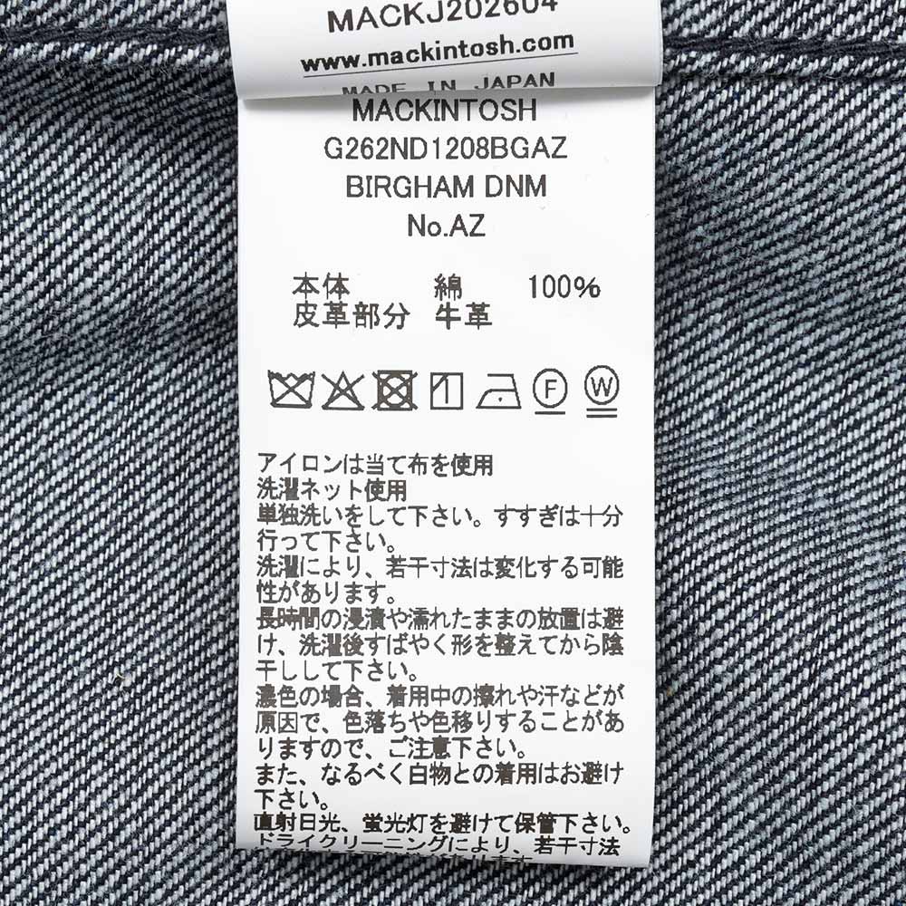 MACKINTOSH(マッキントッシュ)BIRGHAM コットン ワンウォッシュデニム ジップアップブルゾン