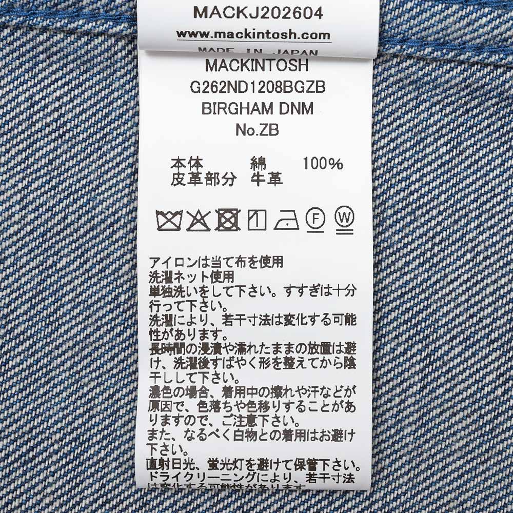 MACKINTOSH(マッキントッシュ)BIRGHAM コットン ウォッシュドデニム ジップアップブルゾン