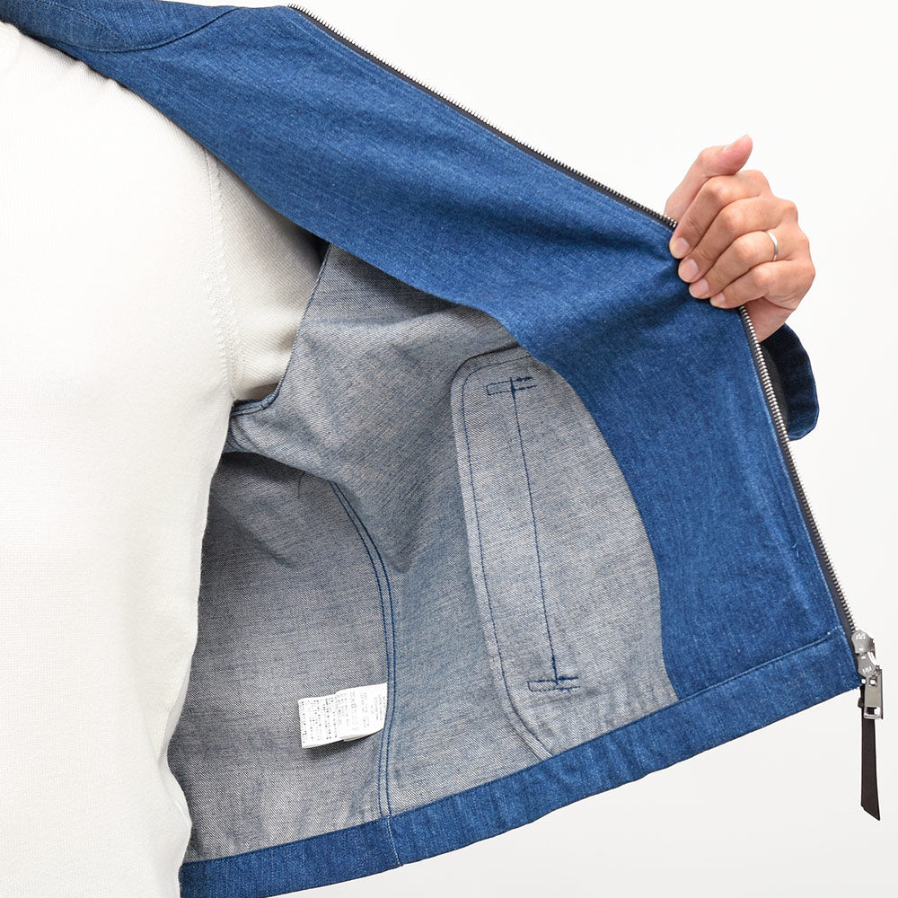 MACKINTOSH(マッキントッシュ)BIRGHAM コットン ウォッシュドデニム ジップアップブルゾン