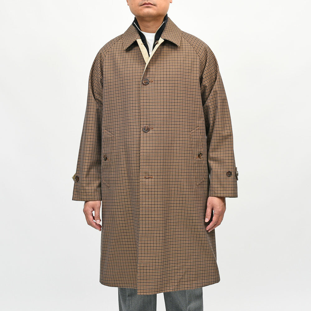 MACKINTOSH(マッキントッシュ)BALFIELD REVERSIBLE ウールコットン ガンクラブチェック リバーシブル バルカラーコート