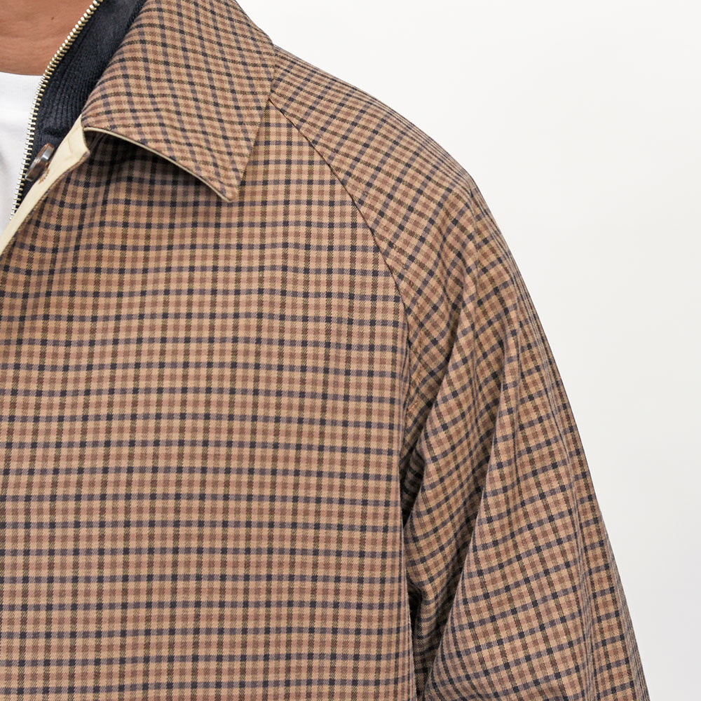 MACKINTOSH(マッキントッシュ)BALFIELD REVERSIBLE ウールコットン ガンクラブチェック リバーシブル バルカラーコート