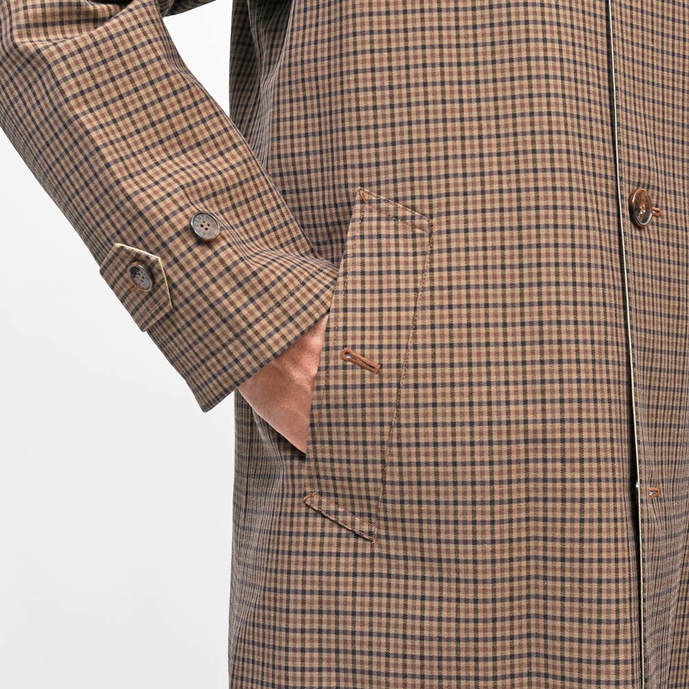 MACKINTOSH(マッキントッシュ)BALFIELD REVERSIBLE ウールコットン ガンクラブチェック リバーシブル バルカラーコート