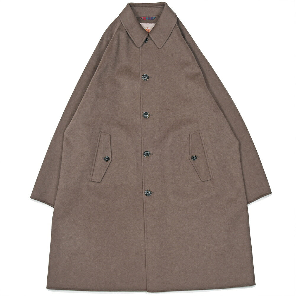 BARACUTA(バラクータ)G12 ウールカシミヤ ライトフランネル ステンカラーコート