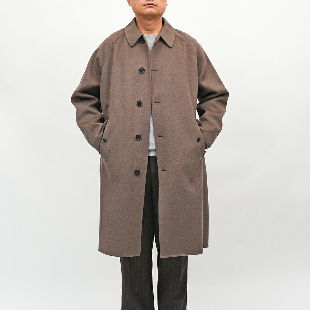 BARACUTA(バラクータ)G12 ウールカシミヤ ライトフランネル ステンカラーコート