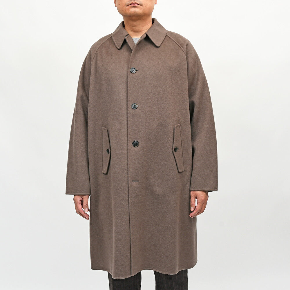 BARACUTA(バラクータ)G12 ウールカシミヤ ライトフランネル ステンカラーコート