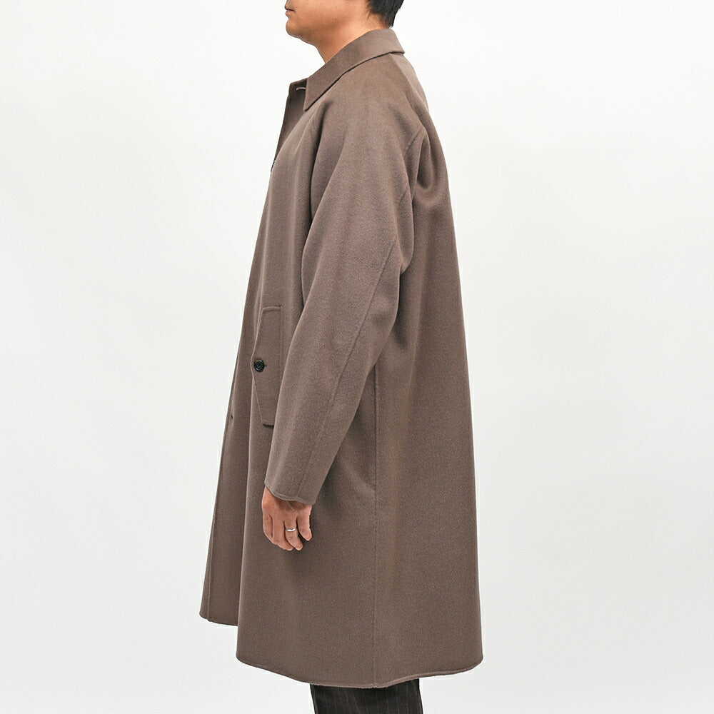 BARACUTA(バラクータ)G12 ウールカシミヤ ライトフランネル ステンカラーコート