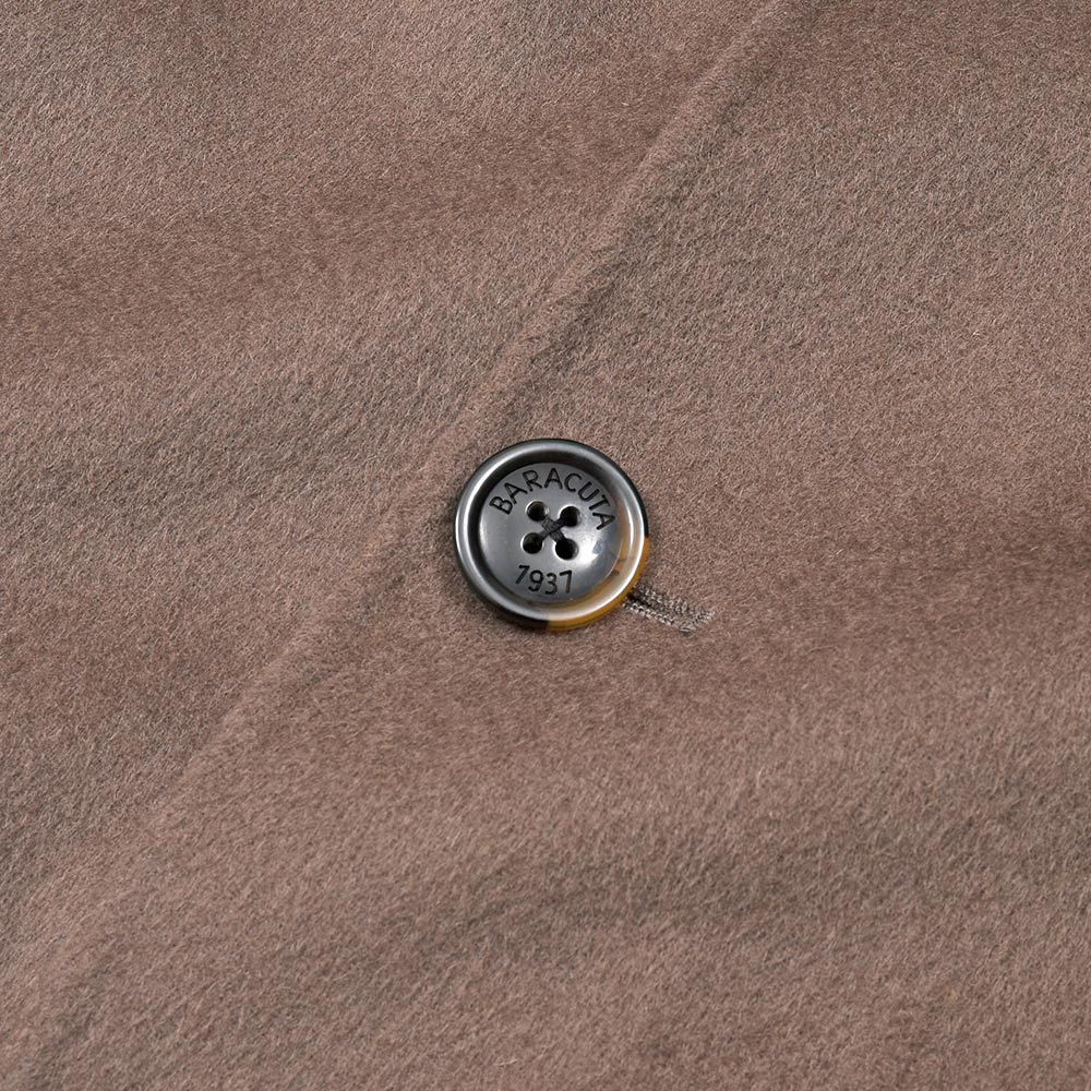 BARACUTA(バラクータ)G12 ウールカシミヤ ライトフランネル ステンカラーコート