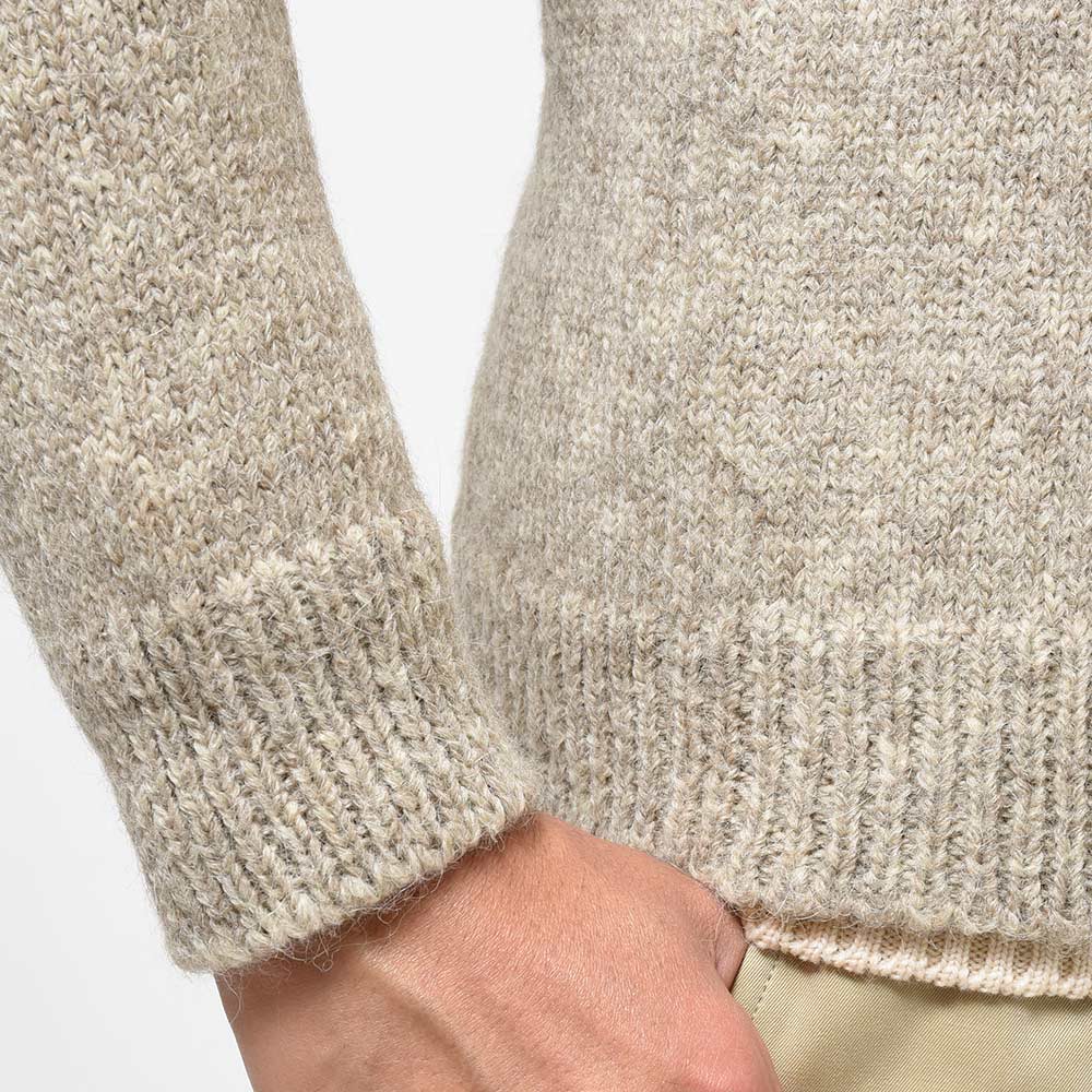 Settefili Cashmere セッテフィーリ カシミア アルパカ ナイロン メランジ ミドルゲージ Vネック ニットカーディガン
