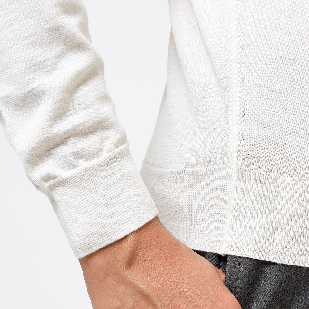 JOHN SMEDLEY ジョンスメドレー KERSHAW メリノウール 30ゲージ クルーネック ニット MODERN FIT