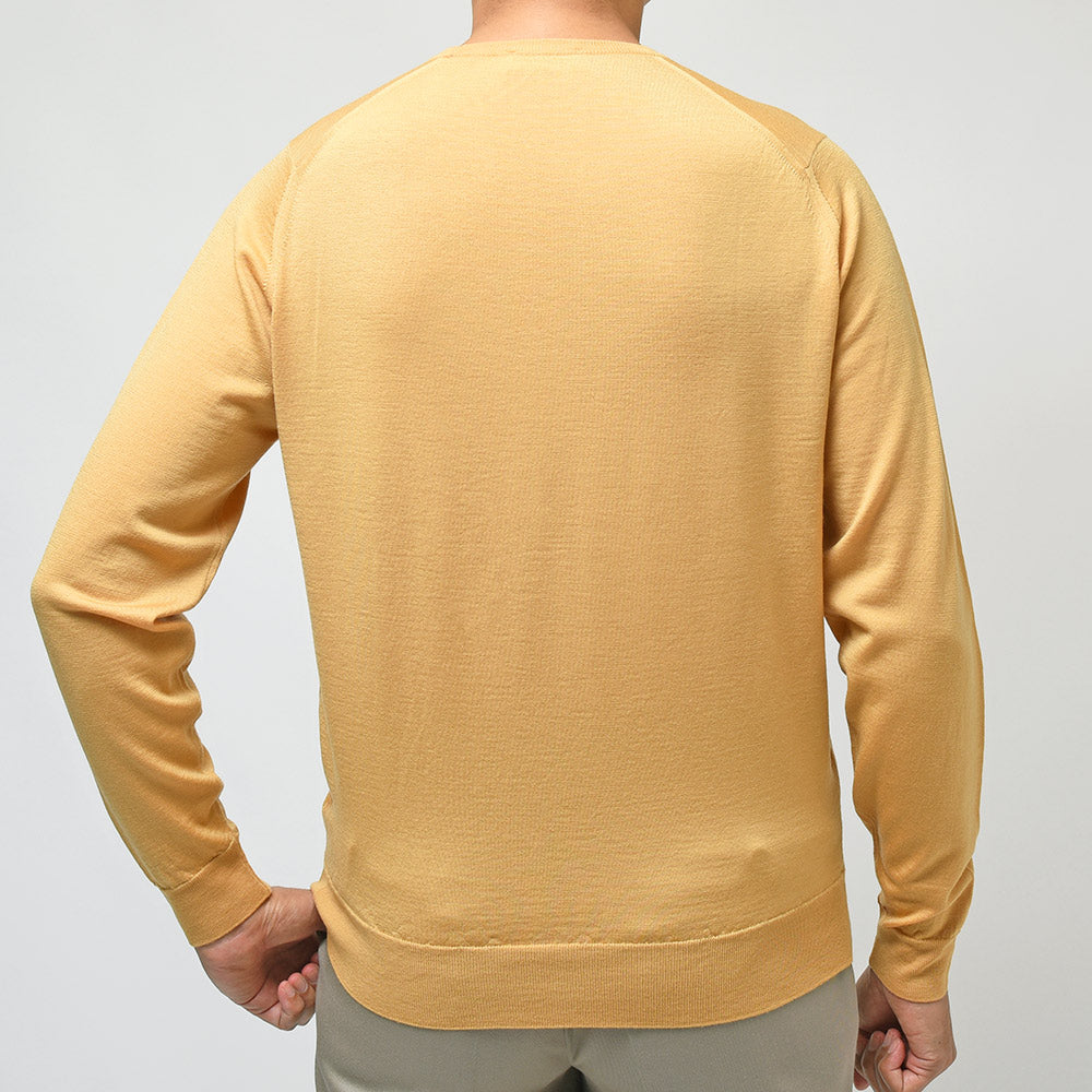 JOHN SMEDLEY ジョンスメドレー KERSHAW メリノウール 30ゲージ クルーネック ニット MODERN FIT