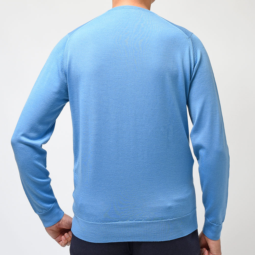 JOHN SMEDLEY ジョンスメドレー KERSHAW メリノウール 30ゲージ クルーネック ニット MODERN FIT
