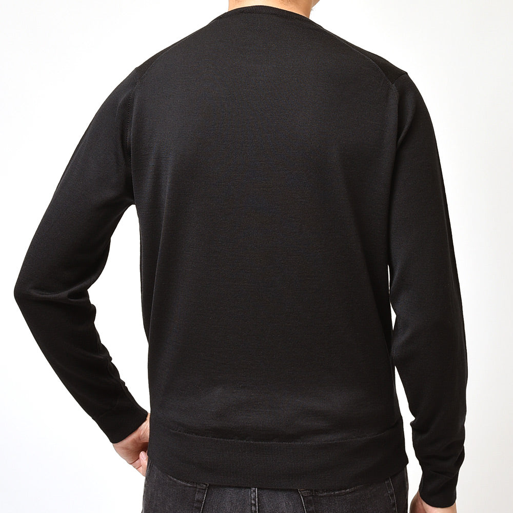 JOHN SMEDLEY ジョンスメドレー KERSHAW メリノウール 30ゲージ クルーネック ニット MODERN FIT