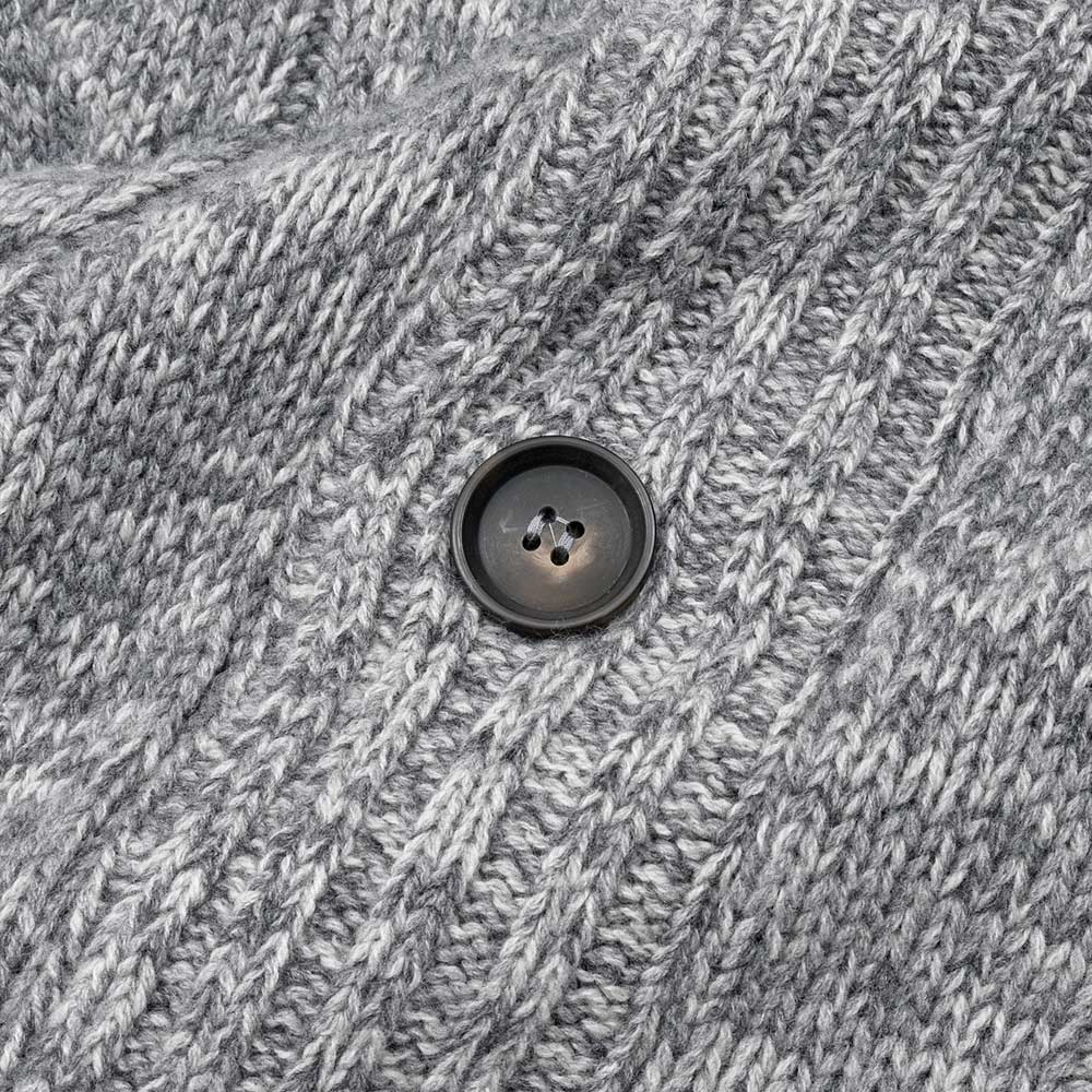 Settefili Cashmere(セッテフィーリ カシミア)ウールカシミヤ ケーブル ショールカラーカーディガン
