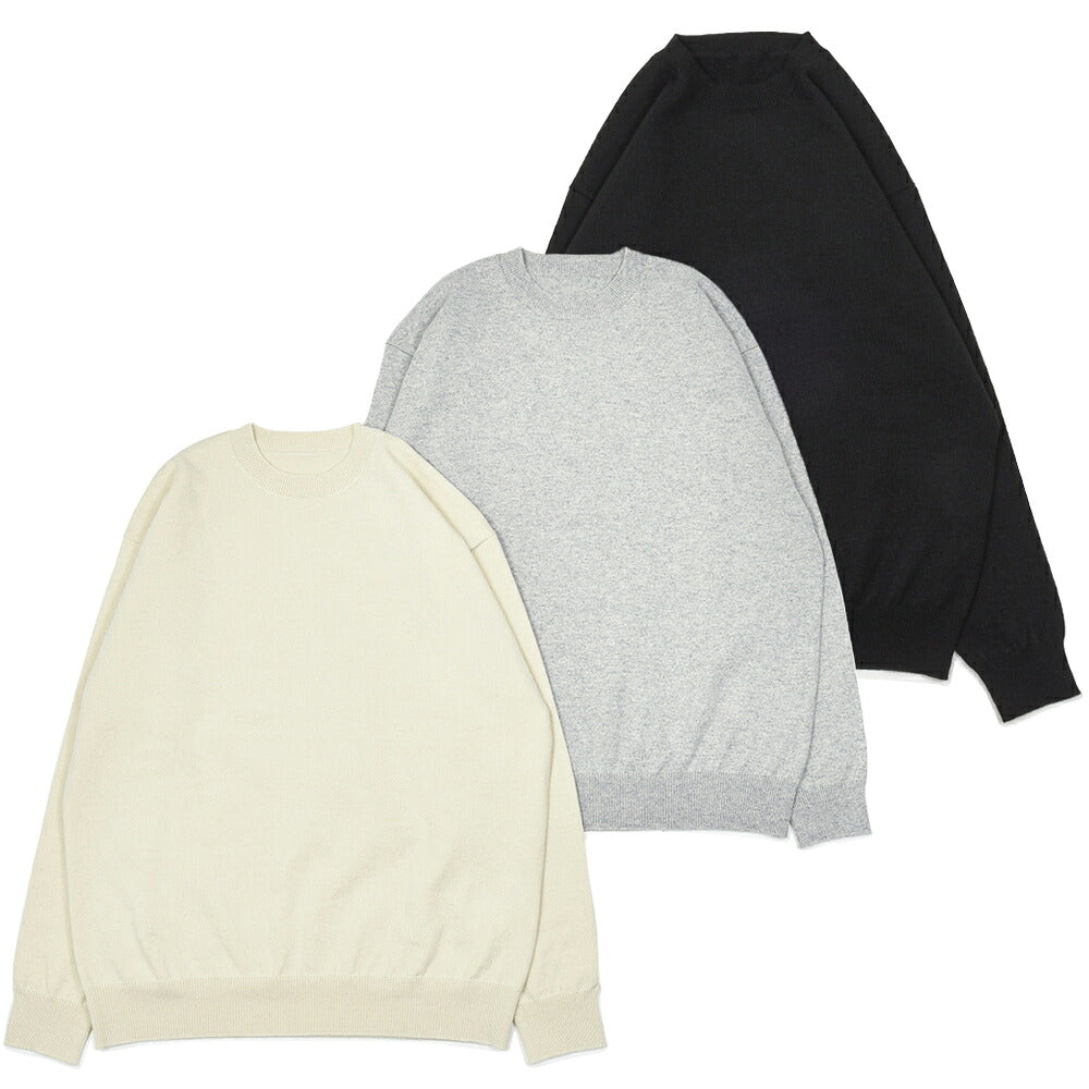 Yonetomi(ヨネトミ)RIGID CASHMERE SWEATER Crew Neck Pullover リジッドカシミヤ クルーネックニット