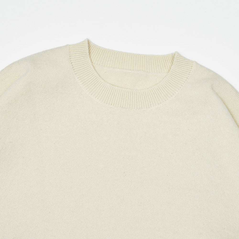 Yonetomi(ヨネトミ)RIGID CASHMERE SWEATER Crew Neck Pullover リジッドカシミヤ クルーネックニット