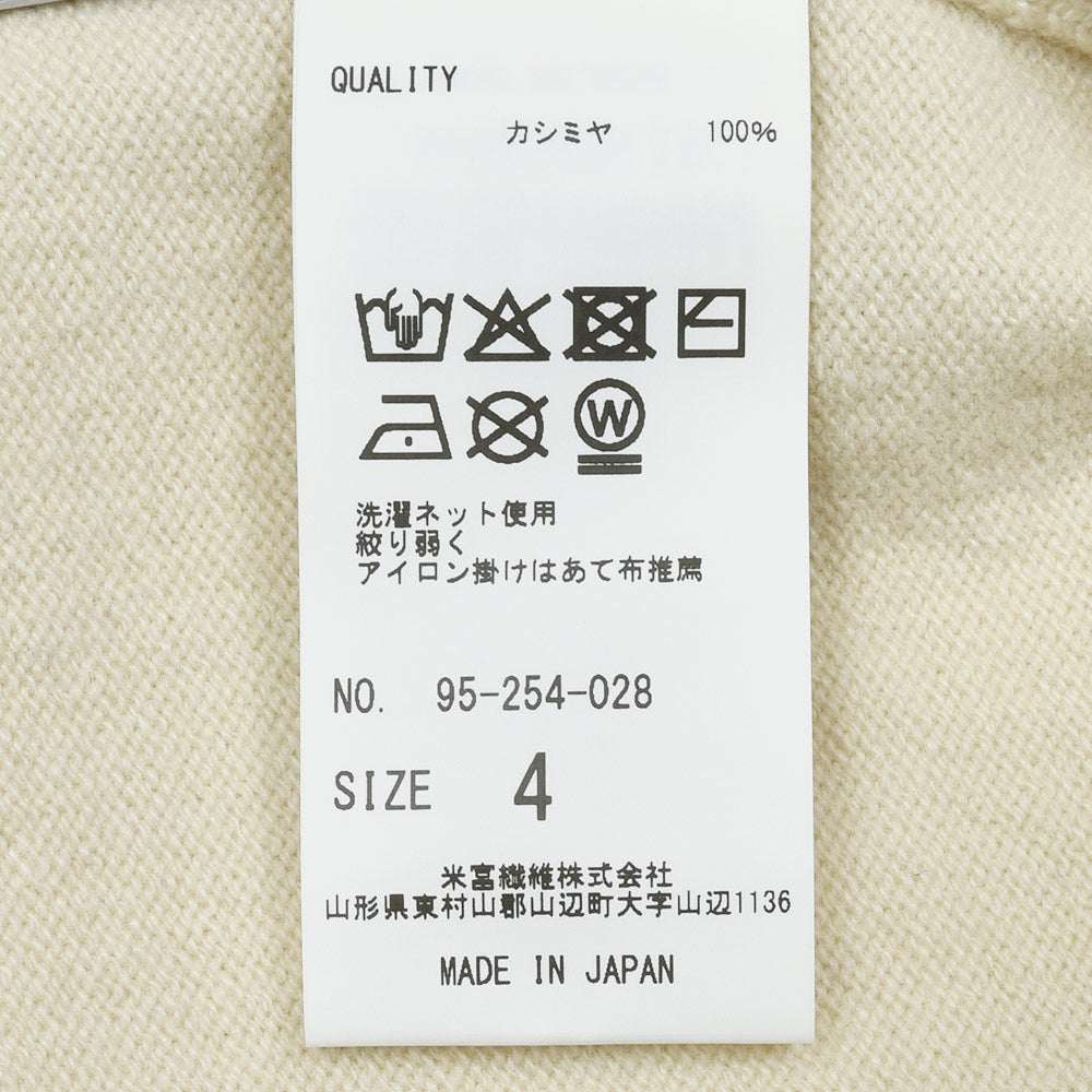 Yonetomi(ヨネトミ)RIGID CASHMERE SWEATER Crew Neck Pullover リジッドカシミヤ クルーネックニット