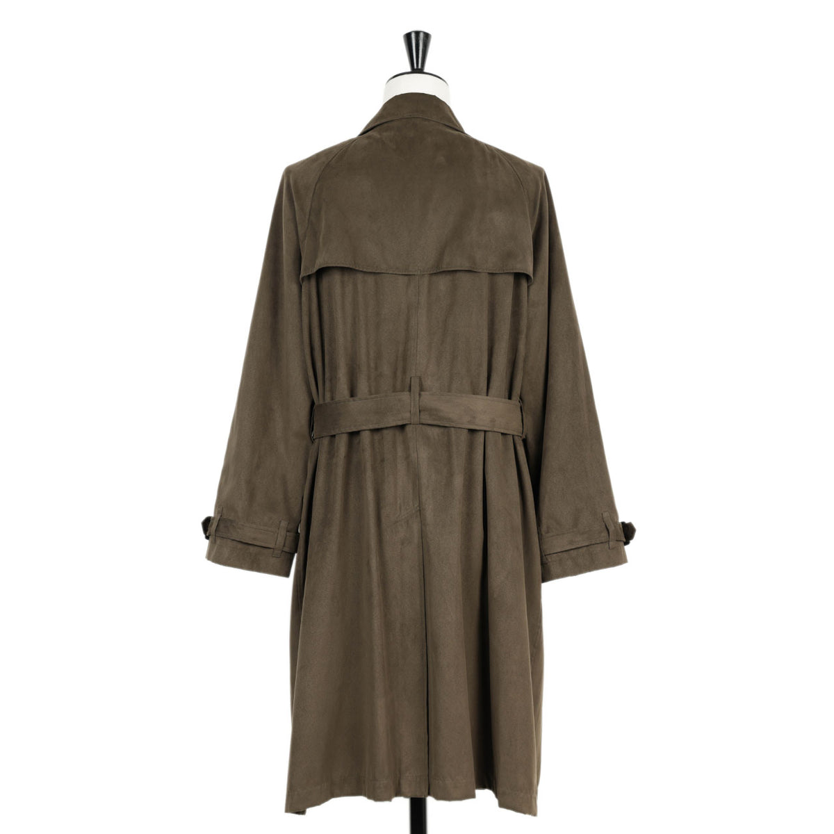 ES:S(エス) / スーパーソフト フェイクスエード トレンチコート/一枚仕立て 日本製/26WCO-FKSDLG-122/KHAKI