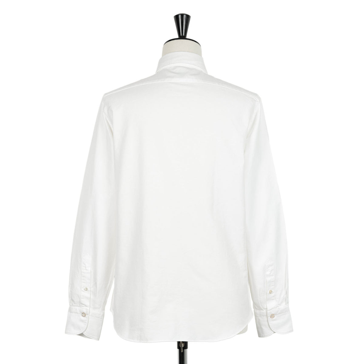 Finamore(フィナモレ) / LUIGI BALI コットン オックスフォード ワイドカラーシャツ 製品洗い/151056 C0765 01/WHITE
