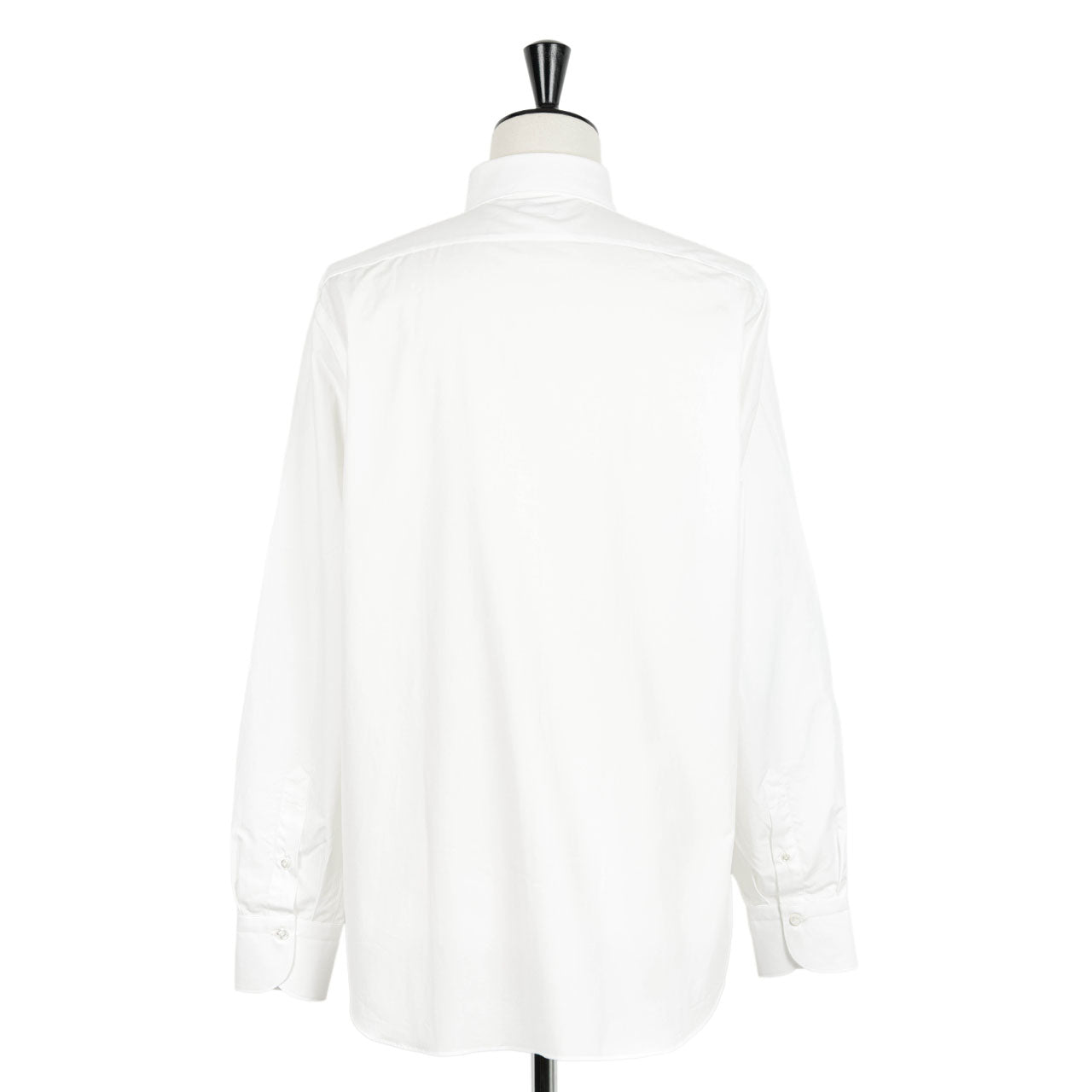 Finamore(フィナモレ) / LUIGI MILANO コットン ポプリン ワイドカラーシャツ/140001 C0147 01/WHITE