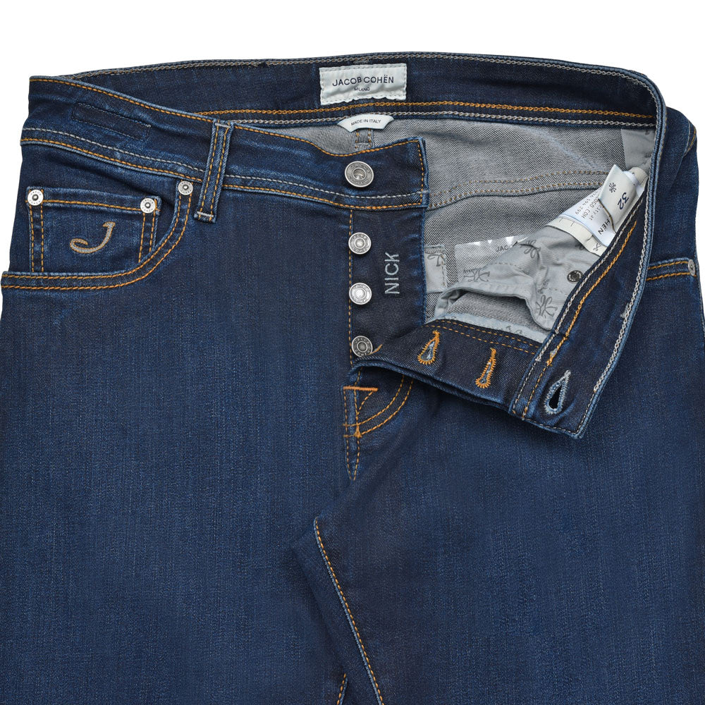 JACOB COHEN(ヤコブコーエン) NICKニック ウォッシュドレーヨンコットンストレッチスリムテーパードデニム 226-42216 53056032052