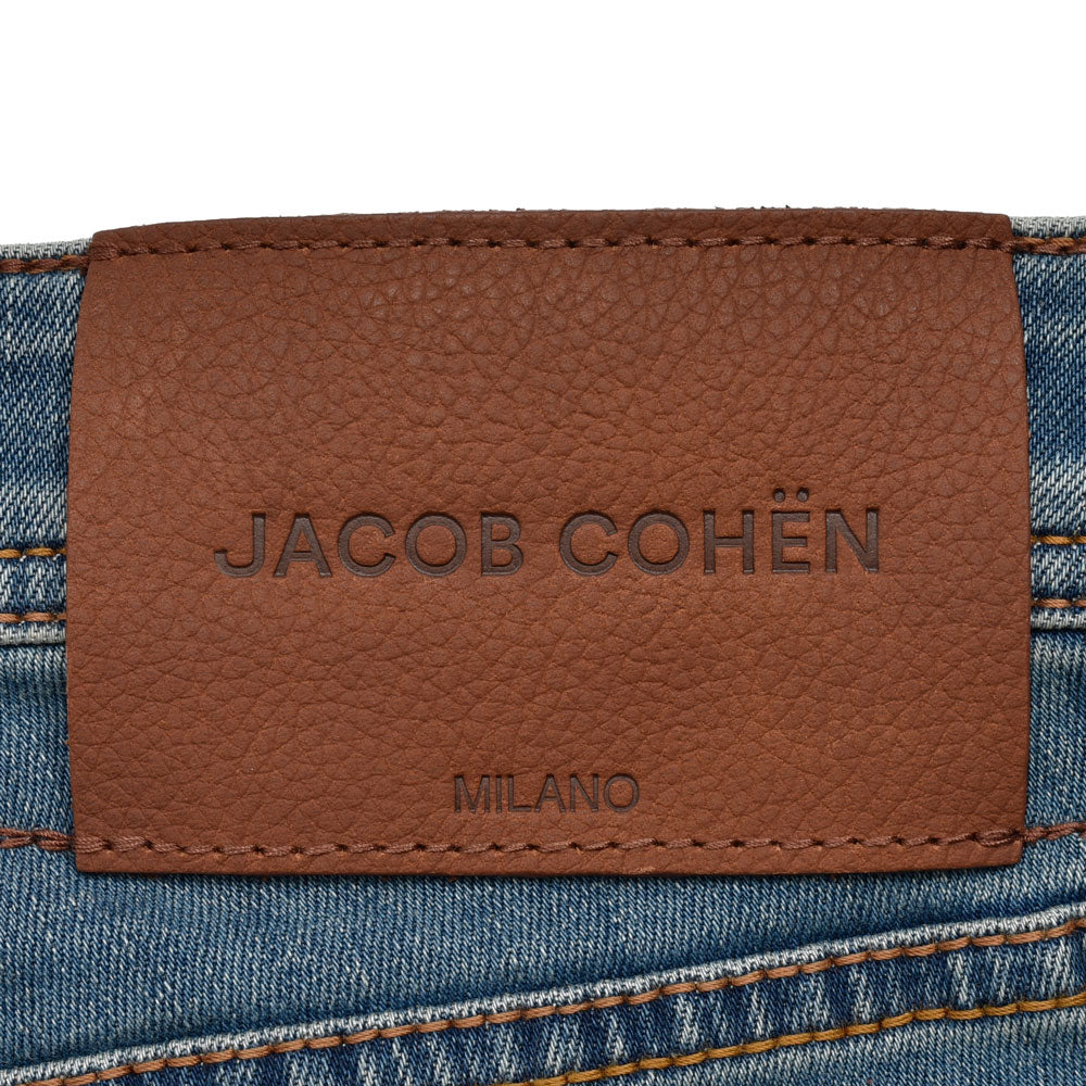 JACOB COHEN(ヤコブコーエン) NICKニック ウォッシュドコットンストレッチスリムテーパードデニム 226-42212 53056037052