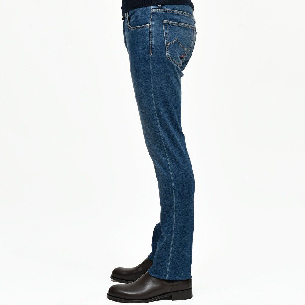 JACOB COHEN(ヤコブコーエン) NICKニック Apres-ski ウォッシュドコットンカシミヤストレッチスリムテーパードデニム 226-42509 53056045052