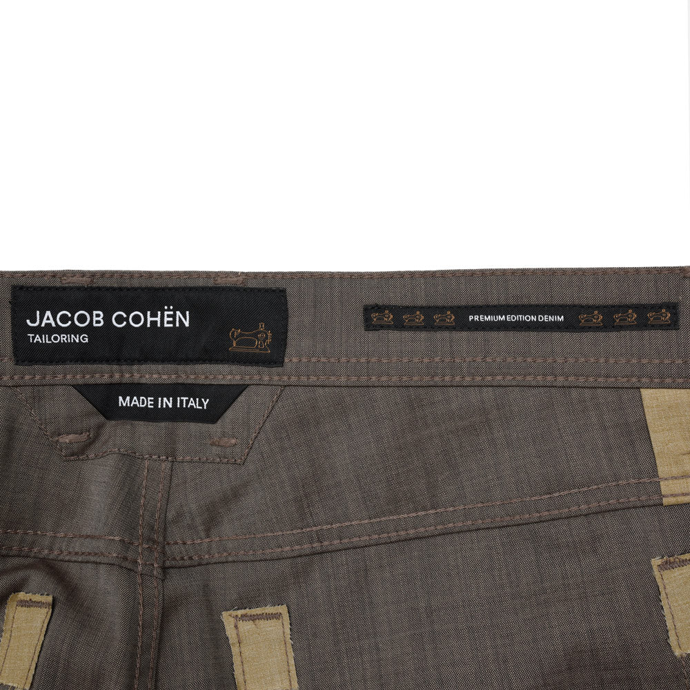 JACOB COHEN(ヤコブコーエン) BARDバード ウールメランジストレッチスリムテーパードパンツ 226-32803 53065021052
