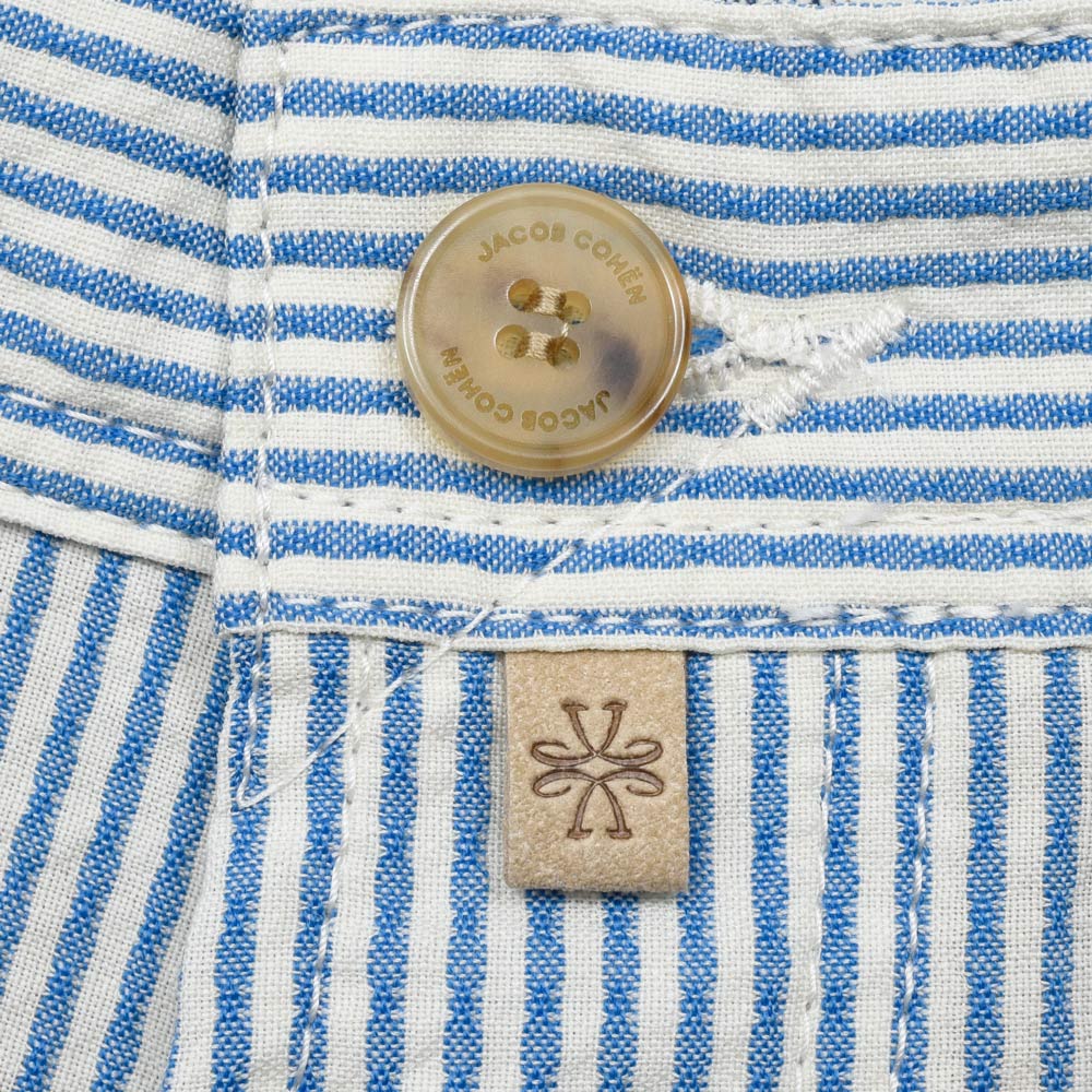 JACOB COHEN(ヤコブコーエン) BARDバード Resort Collection ウールシアサッカースリムテーパードストライプパンツ 226-52942 53065022052